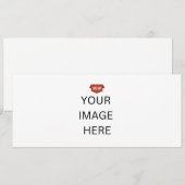 NEW! 招待状 - 4" x 9.25" - オーダーメイド (正面/裏面)