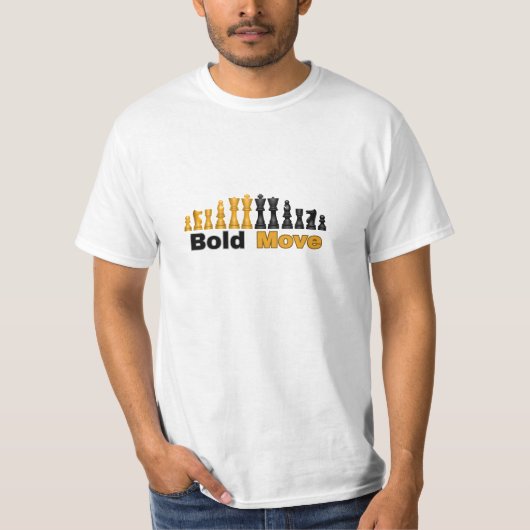 NEW!移はっきりした動 – チェスTシャツ Tシャツ (正面)