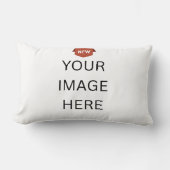 NEW!腰枕13インチx 21インチ綿 – カスタマイズ ランバークッション (正面)