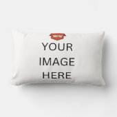 NEW!腰枕13" x 21"ポリエステルカスタマイズ-  ランバークッション (正面)