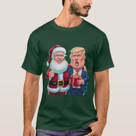 NEW 2024クリスマス – トランプとサンタ祝ズ Tシャツ