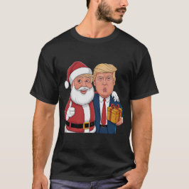 NEW 2024クリスマス – トランプとサンタ祝ズ Tシャツ