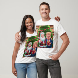 NEW 2024クリスマス – トランプとサンタ祝ズ Tシャツ