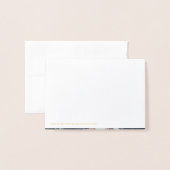 New Address 結婚's Photoシンプル Script Thank 箔カード (裏面封筒付き)