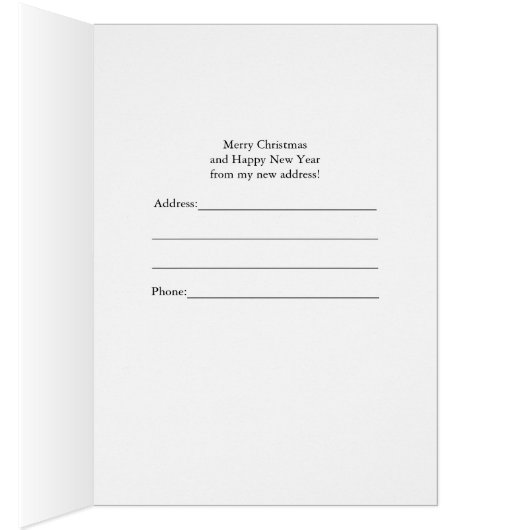 New Address, Christmas Greetings, Eskimo (内側 (右))