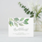 New Address Greenery 案内ポストカード (スタンド正面)