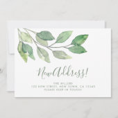 New Address Greenery Moving Announcement 案内状 (正面)