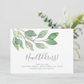 New Address Greenery Moving Announcement 案内状 (スタンド正面)