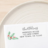 New Address Holly Return Address ラベル