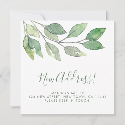  New Address Moving Announcement (正面)