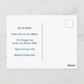 NEW ADDRESS Moving Missouri州マップ ポストカード (裏面)