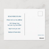 NEW ADDRESS Moving Utah州図解入りの、写真付きのマップ ポストカード (裏面)