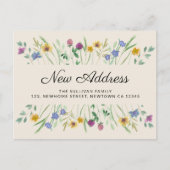 New Address Wildflower Moving 案内ポストカード (正面)