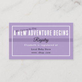 New Adventure Purple Registry Enclosure Card エンクロージャーカード