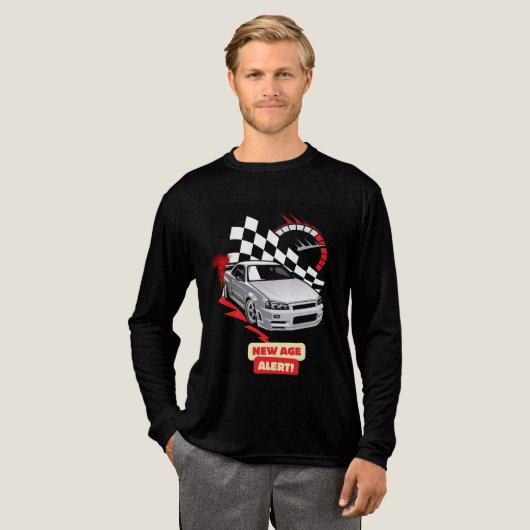 "New Age Alert – Racing Car Tee" トライブレンドＴシャツ (正面全体)