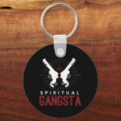 New Age Sritual Srituality Yoga Gangster Enlighten キーホルダー (正面)