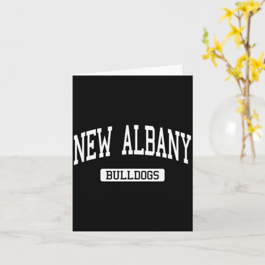 New Albany High School Hs New Albany In Varsity Sr カード (黄色い花)