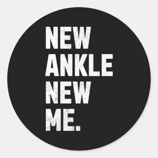 New Ankle New Me Funny Ankle Replacement Surgery  ラウンドシール (正面)