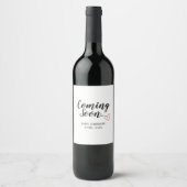 New Baby Announcement Wine Label ワインラベル (正面)