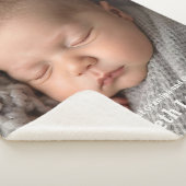 New Baby Arrival Sherpa Blanket Grandparents Gift シェルパブランケット (3/4)