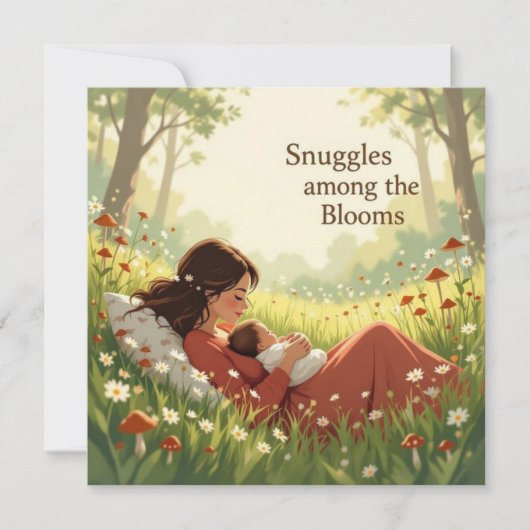 New baby card for mom warm heartfelt message  カード (正面)