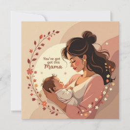 New baby card for mom warm heartfelt message カード
