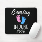 New Baby Coming In June 2026 Funny Baby Shower Boy マウスパッド (マウス)