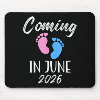 New Baby Coming In June 2026 Funny Baby Shower Boy マウスパッド