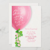 New Baby Girl Announcement Card 案内状 (正面/裏面)