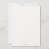 New Baby Girl Announcement Card 案内状 (裏面)