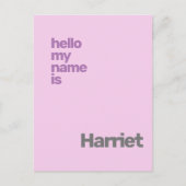 new baby girl birth announcement custom ポストカード (正面)