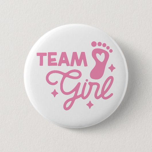 New Baby Girl Celebration Button 缶バッジ (正面)