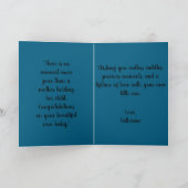 New baby greeting Folded Holiday Card シーズンカード (内部)