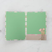 New Baby w/Elephant Folded Greeting Card カード (内部)