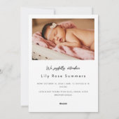 New Babys初めてのクリスマス誕生発表写真 シーズンカード (裏面)