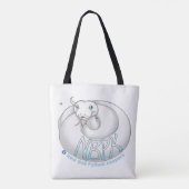 New Ball Python Keepers Yuki Logo white tote トートバッグ (裏面)