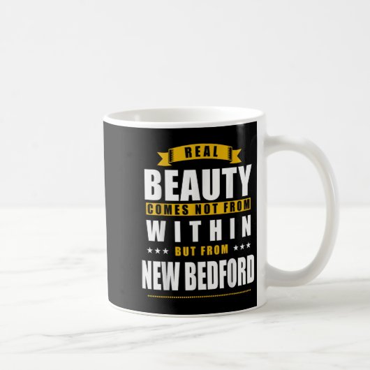 New Bedford - Funny D City Gift  コーヒーマグカップ (右)