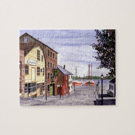 New Bedford Massachusetts New England Painting ジグソーパズル (横)