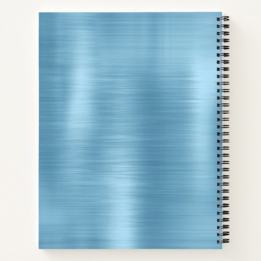 New beginning dusty blue purple drips large custom ノートブック (裏面)