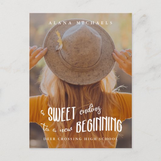 New Beginnings 2023写真卒業パーティー 案内ポストカード (正面)