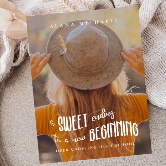 New Beginnings 2023写真卒業パーティー 案内ポストカード