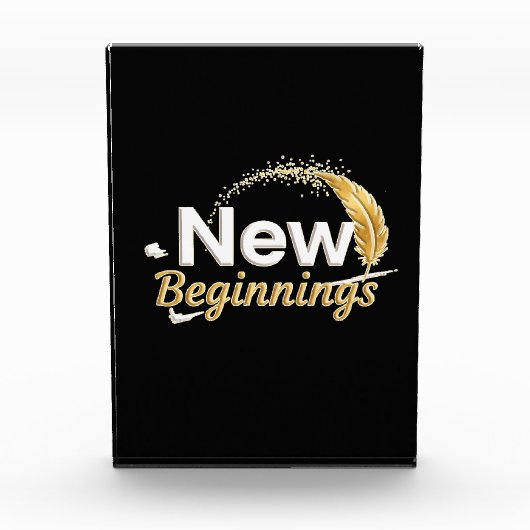 New Beginnings / Bloque de Acrílico  フォトブロック (正面)
