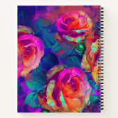 New beginnings colorful bright flowers large ノートブック (裏面)