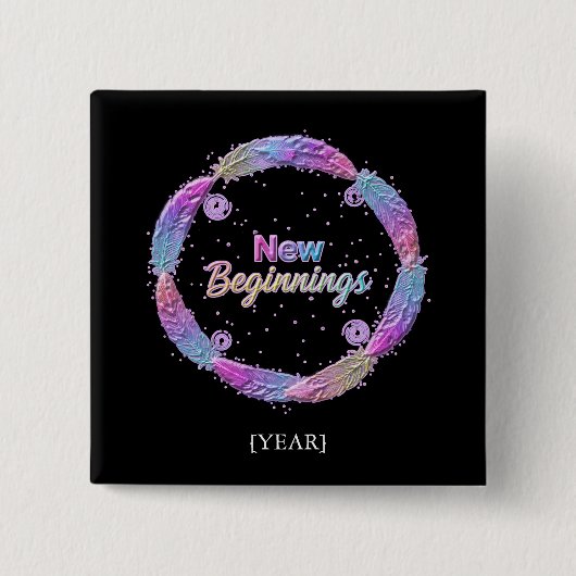 New Beginnings / Nuevos Comienzos 2027 缶バッジ (正面)