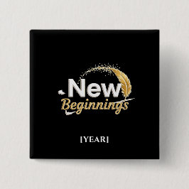 New Beginnings Pin / Pin Nuevos Comienzos 缶バッジ