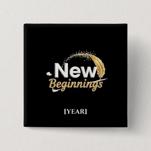 New Beginnings Pin / Pin Nuevos Comienzos 缶バッジ (正面)