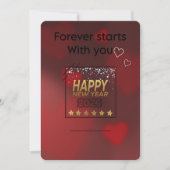 New Beginnings - Romantic New Year Greeting Card シーズンカード (正面)