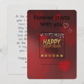 New Beginnings - Romantic New Year Greeting Card シーズンカード (正面/裏面)