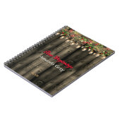 New beginnings Rustic Country greenery lights ノートブック (左側)