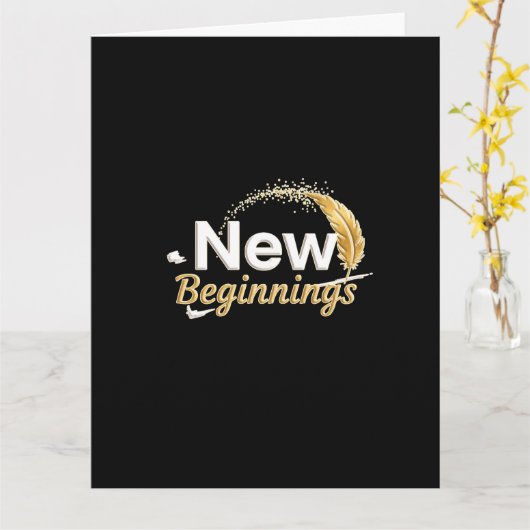 New Beginnings / Tarjeta Nuevos Comienzos カード (黄色い花)